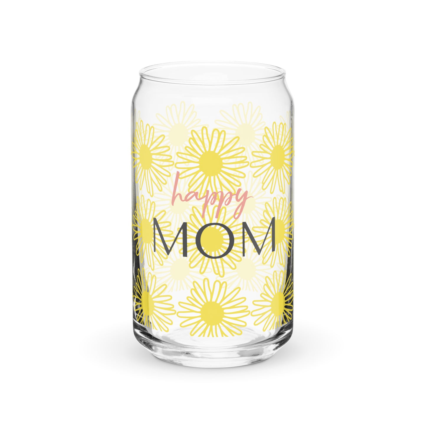 Happy Mom Glass