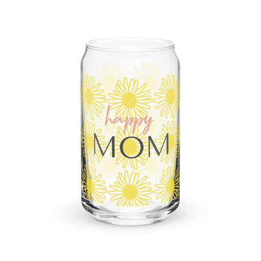 Happy Mom Glass