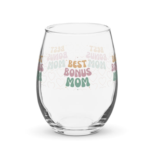 Best Bonus Mom Wine Glass